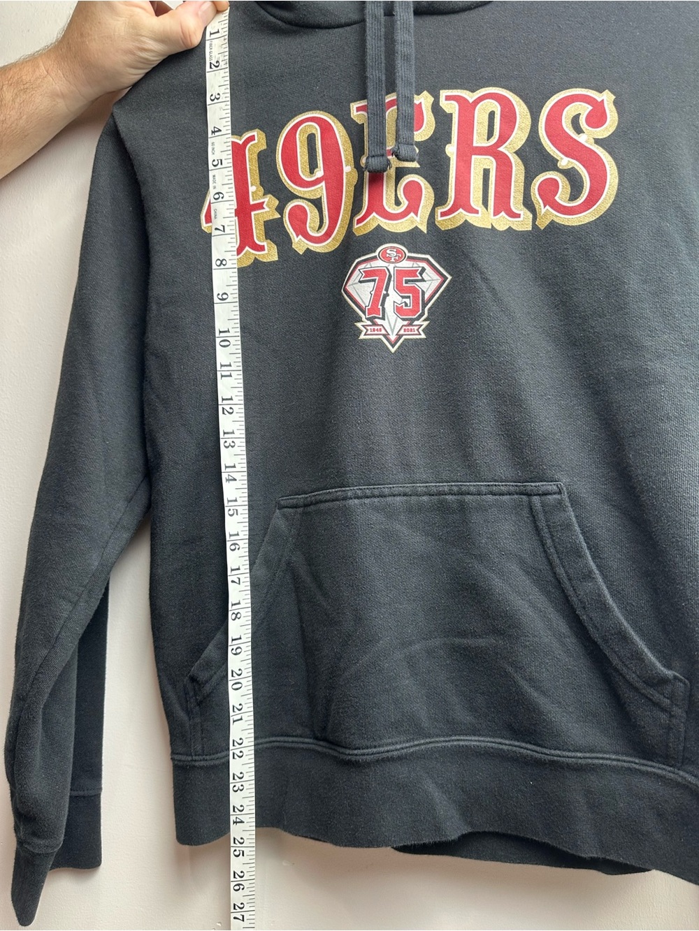 Fanatics 49ERS Black Hoodie M - Picture 5 of 13